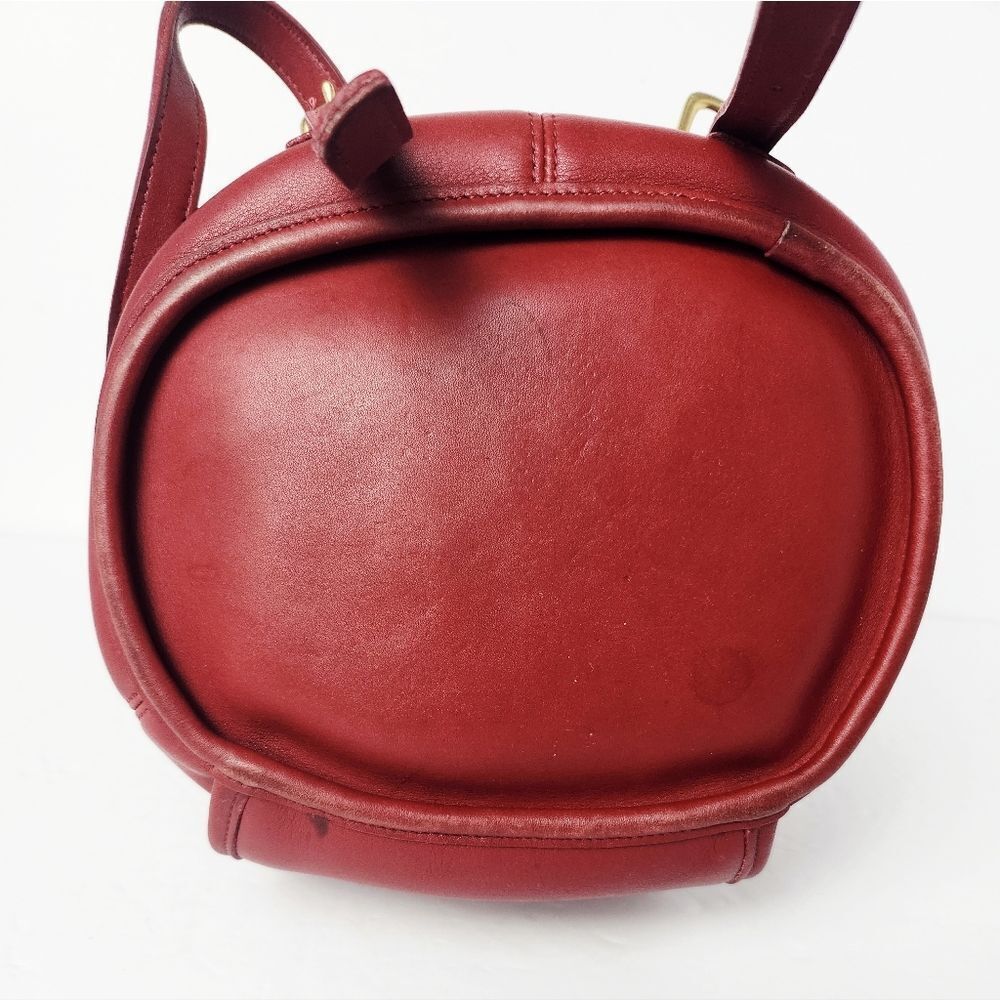 Coach Vintage 9992 Handle Backpack Red glove Tanned Leather - Picture 6 of 16